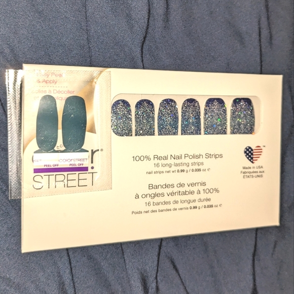 Last chance!Color Street Blue lot 3 Full Manicure Nail Polish Strips and Twosies - Picture 7 of 15